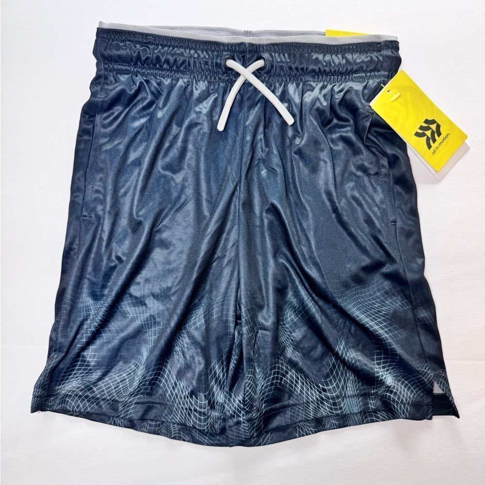 All in Motion Boys Black Gradient Athletic Shorts Size S (6/7)
